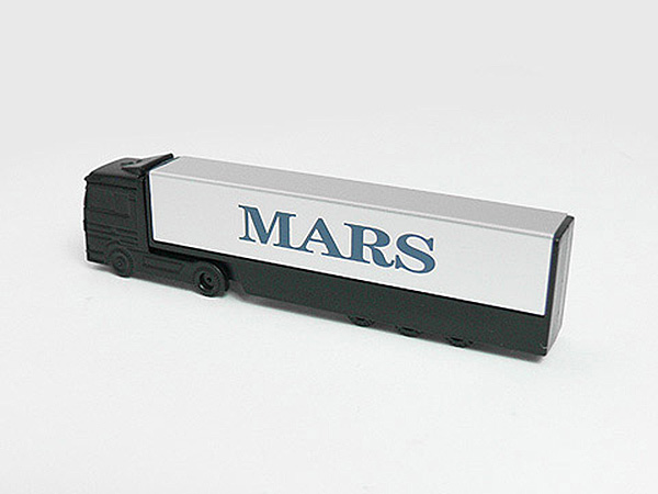LKW USB-Stick in schwarz mit Logo